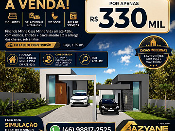 CASAS NOVAS � VENDA - CONFORTO, MODERNIDADE E �TIMA LOCALI